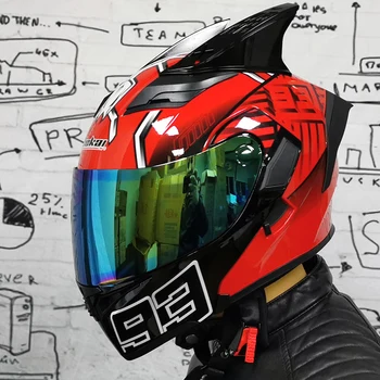 Мотоциклет шлем JIEKAI 902 за мъже и жени four seasons, универсален противотуманный каска за предотвратяване на замъгляване на локомотив