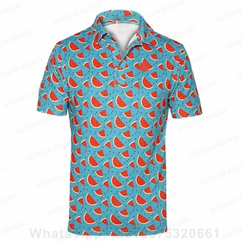 Мъжка риза-топка за голф, модни летни ризи за голф с къс ръкав, спортни ризи, ежедневни тениска Бързосъхнеща дишаща облекло
