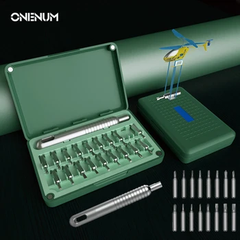 Набор от прецизни отвертки ONENUM с магнитни прорези Phillips, набор от бита за ремонт на мобилни телефони и преносими компютри, мултифункционални ръчни инструменти