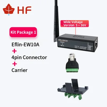 Най-малките безжични мрежови устройства Elfin-EW10A-0 Modbus TPC IP С функция за RJ-45 RS232 за пореден сървър WIFI