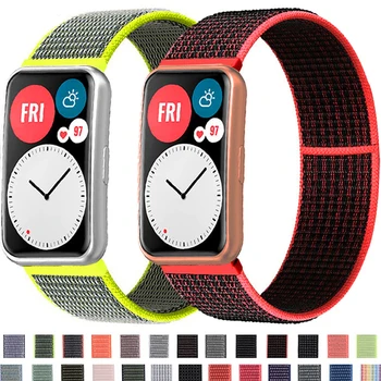 Найлонов ремък с линия за Huawei Watch FIT Smart Wristband каишка за часовник Спортен колан и Гривни за Huawei Fit 2023 Correa Аксесоар