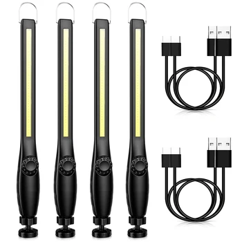 Нов COB led фенерче, магнитен работен лампа, USB Акумулаторна лампа, кука, Преносим Фенер, инспекцията лампа, лампа за ремонт на автомобили, туризъм лампа