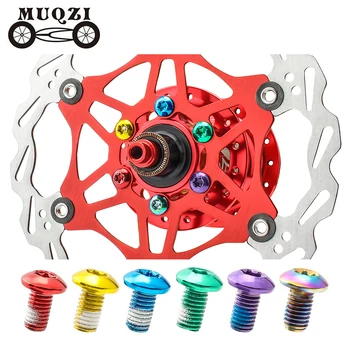 Нов MUQZI 12 БР. Завийте на дисковата спирачка на Ротора T25 M5*9 мм Винт на дисковата Спирачка МТБ Пътен под Наем Крепежный Болт Спирачки и Аксесоари За Велосипеди