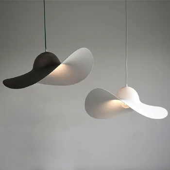 Нов италиански сламена шапка E27, висящи лампи, Ресторант, Спалня, прости идеи за прозорци, полилеи