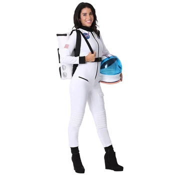 нов костюм астронавти за cosplay, с каска за възрастни, скафандър 