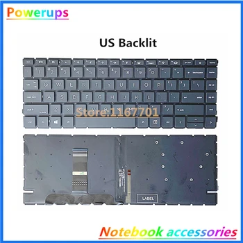 Нов Лаптоп ORG, САЩ/Великобритания, Клавиатура със задно осветяване, Корпус/Капак За HP Probook 440 445R-G8 Zhan66 Pro14 G4 Q27C-4 M23769-001 14 инча