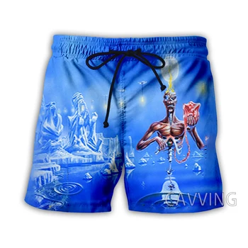 Нова Мода 3D Принт Ретро Готически Череп Ужас Летни плажни шорти Градинска дрехи бързо съхнещи Мъжки Ежедневни панталони за почивка K03