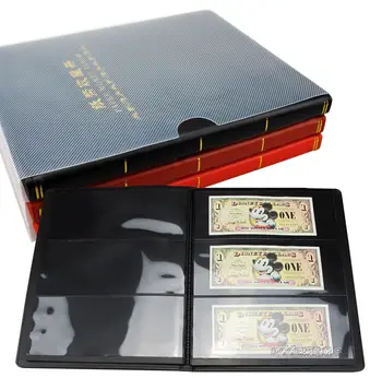 Нови 40/60 притежателите на хартиени банкноти, колекция от Албуми, книга за съхранение, черен, червен, син