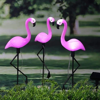 Нови Led Светлини Flamingo на слънчевата Енергия, Уличен Ограда, Ландшафтна лампа, Водоустойчив Вътрешен Двор, Градината, тревата, Декорация на дворове, Нощни светлини