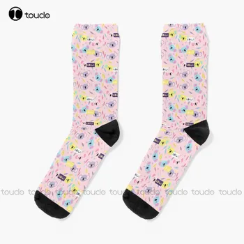 Нови чорапи Just A Girl Who Обича Koalas - Mnmlsm Designs, сладки чорапи за жените, персонални Унисекс чорапи за възрастни, юношески чорапи