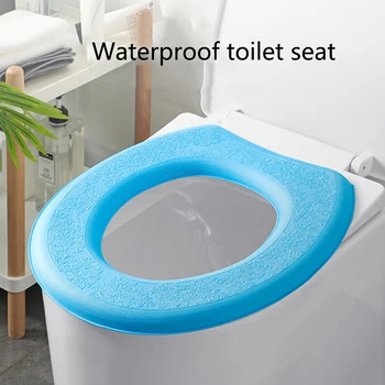 О-образна калъф за седалката на тоалетната чиния, моющийся подложка за стульчака, аксесоари за капак тоалетна