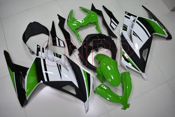 Обтекател за Kawasaki Zx300r 2013-2015 Бял Зелен Черен Кожух, за Kawasaki Zx300r 2014 Тялото EX300 2013 без боя