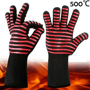 Огнеупорни ръкавици от арамида NMSafety с термостойкой кухненска ръкавица за барбекю
