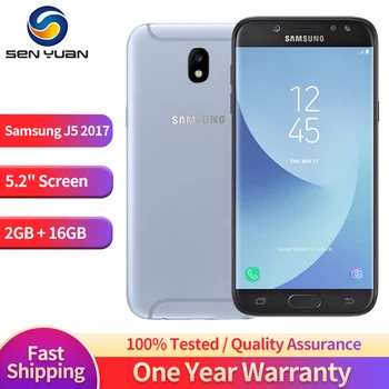 Оригинален Samsung Galaxy J5 (2017) J530F LTE 4G Мобилен телефон с две SIM карти 5,2 