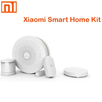 Оригинален Xiaomi Smart Home Kit Gateway, 3 врати, прозорци сензор Сензор за човешкото тяло Безжичен ключ Мултифункционални комплекти за интелигентни устройства