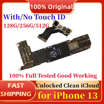 Оригиналната разблокированная плоча за дънната платка iPhone 13 с идентификатор лице, 256 gb, Чисто iCloud, пълни с функции, дънна платка 512 GB, логическа такса