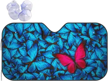 Пеперуда сенника на Предното стъкло на превозното средство сенника на Предното Стъкло на Колата на Защита От uv лъчи Запазва Колата на Хладно Кола