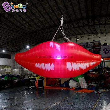 Персонални гигантски надуваеми устните ширина 3 м/10 фута червени надуваеми устни за вечерни играчки