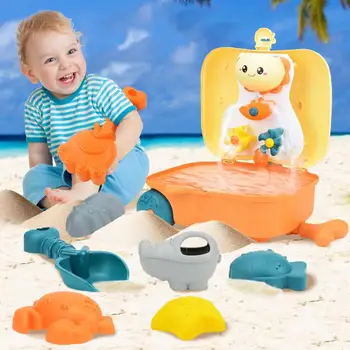 Плажни играчки за деца, детски плажни игри, играчки, детски комплект за пясък, летни играчки за плажни игри, комплект за игра в пясъка и Водата, количка за колички за пазаруване