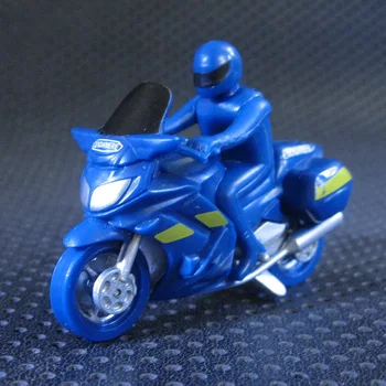 пластмасов модел на мотоциклет 1:64 Мотоциклет полицейска кола играчка за момче