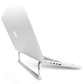 Поставка за лаптоп, алуминиев сгъваем скоба, притежател на MacBook Air Pro 13 16 M1 15,6 База за лаптоп Xiaomi Dell, компютърни аксесоари