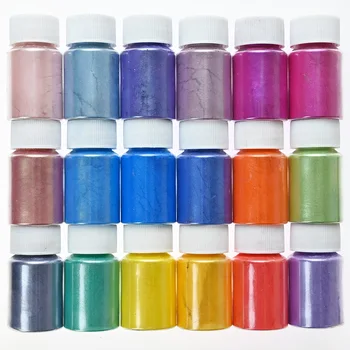 Прах от слюда - 54 цветовете на Козметични прах за нокти, Pearlescent цветни пигменти, седеф, пигментная прах от смола, аксесоар за производство на ноктите*