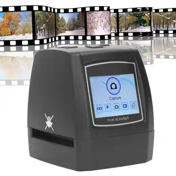 Преносим цифров скенер слайд филм, скенер за негативи за снимки с 2.4-инчов TFT-дисплей, штепсельная вилица ЕС AC100-240V