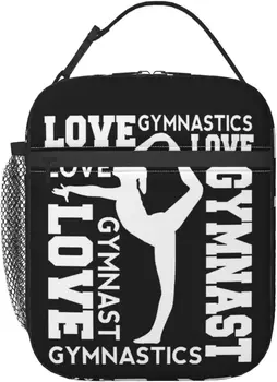 Преносима чанта за обяд Love Gymnast, изолирано чанта за обяд за Еднократна употреба за мъже и Жени