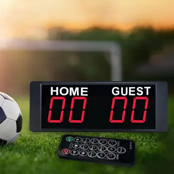 Преносимо електронно цифрово табло, лесно за използване, ярък led дисплей, разнообразие от функции с дистанционно управление, волейбол, футбол