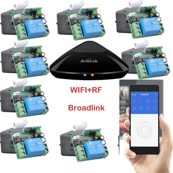 Приемник Broadlink RM Pro + 12, iphone/Android WIFI + RF, DC12V 1-Канален Безжичен Пулт за дистанционно управление на Системата 