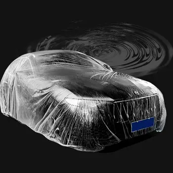 Прозрачни автомобилни капаци, прозрачни външни защитни капаци за гаражи, непромокаеми, миещи се от дъжд, прозрачна седалка за повечето автомобили SUV