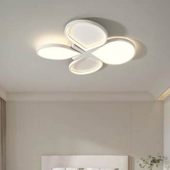 Прост, модерен, лампа за дневна, американски тавана лампа под формата на лоба за спални