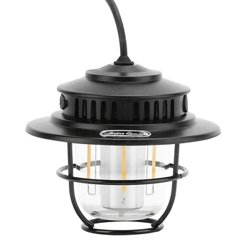 Ретро Преносим фенер за къмпинг, градинска реколта лагерная лампа, 4 режима на осветление, Висящи лампи за туризъм на открито, на Двора за катерене