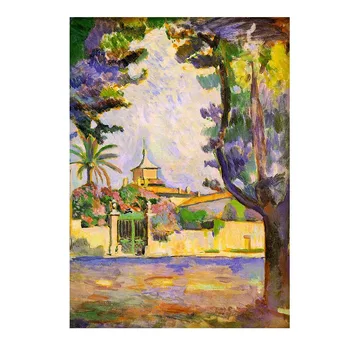 Ръчно рисувани, висококачествено възпроизвеждане Place des Lices, Сен Тропе, Анри Матис, модерна стенни картини за дома