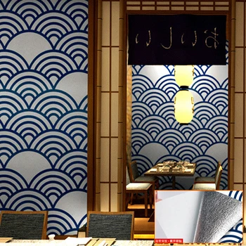 Самозалепващи японски тапети За стените На руло, Украса спални, хол, Начало декор, суши, Ресторант, стенни стикер