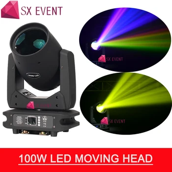 Сватбена диджейская инсталация 100W Beam Spot LED Moving Head Сценичното диджейское осветително оборудване за нощен клуб
