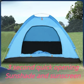 Сверхлегкая дишаща однослойная водоустойчив Ветрозащитная Палатка за къмпинг 3 цвята, Преносим палатка за 1-2 човека