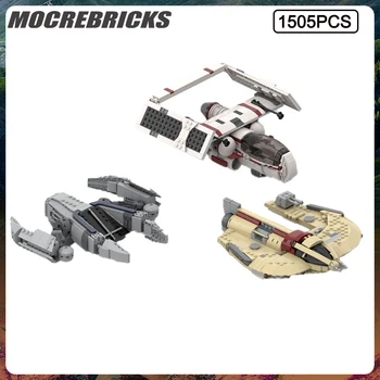 Серия Space War MOC Ловец на глави Колекция изтребители Монтаж на строителни блокове на Набор от модели Бебешки Играчки за Коледни подаръци