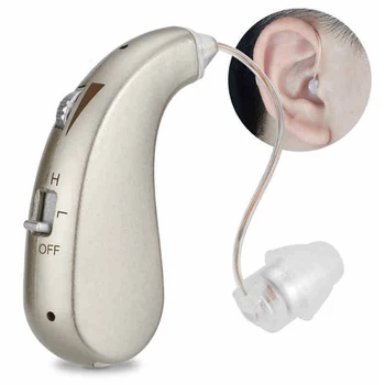 Слухови апарати с едно ухо, мини акумулаторна слухови апарати BTE ушния тип, Ниска консумация на енергия, висок Клас усилвател на звука