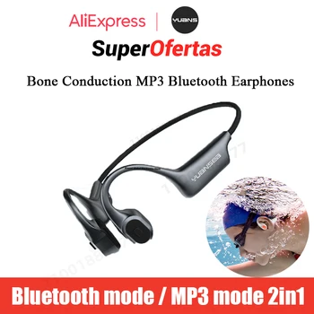 Слушалки Yuansea Bone Conduction MP3 Bluetooth, Музикален плейър, водоустойчив безжични слушалки за плуване, спортна слушалки H21 32 GB оперативна памет
