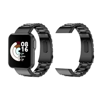 Солидна метална каишка, подходящ за Redmi Watch/Mi Watch Lite, смарт гривни с три мънистен, аксесоари, Безплатна доставка, Новости