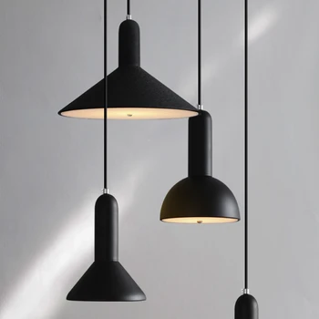 стари висящи лампи Датски дизайн бели черни висящи осветителни тела Нощна Лампа Ресторант Бар Стълба за осветление на кухненски остров