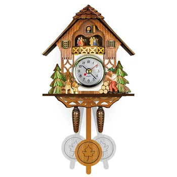 Стенен часовник с кукувица Gugu будилник за всекидневна домашна украса