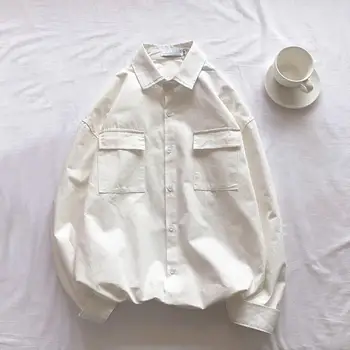 Стилна риза с джобове, яке, мъжка риза-карго, супер мека, градинска облекло