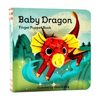 Стоп-моушън книжка с пальчиками-Дракончиками, Детски книжки за деца на възраст от 1 на 2 на 3 години, английска книжка с картинки, 9781452170770