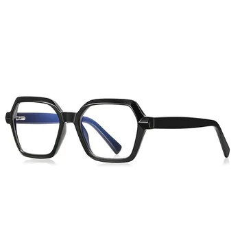Тенденции на луксозни марка Очила със сини рамки, слънчеви очила по рецепта, женски реколта мобилни телефони, компютърни фалшиви очила, мъжки