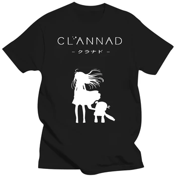 Тениска Clannad Тениска CLANNAD Robot White Edition, лятна тениска от 100% памук, страхотна тениска с 5-кратно принтом