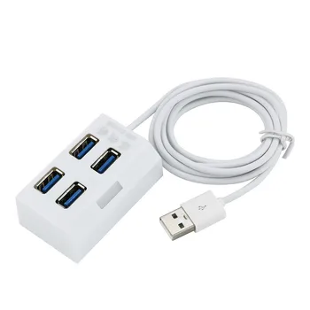 Трапециевидный високоскоростен 4-портов USB 3.0 хъб за КОМПЮТРИ, компютърни аксесоари, компютърни кабели и межсоединения, Displayport, новост