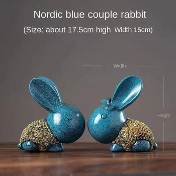 Украса на хола Висококачествен подарък двойка зайци на рожден ден на Мечката лека нощ Интернет-спестовна банка на известни личности