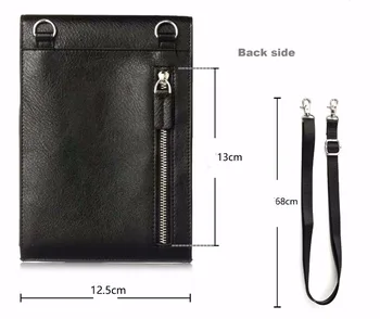 Универсална Кожена чанта за Носене на рамо за телефон Xiaomi Mi A2 (Mi 6X), Redmi S2, Asus Zenfone Max Pro (M1) ZB601KL, За G7 LG